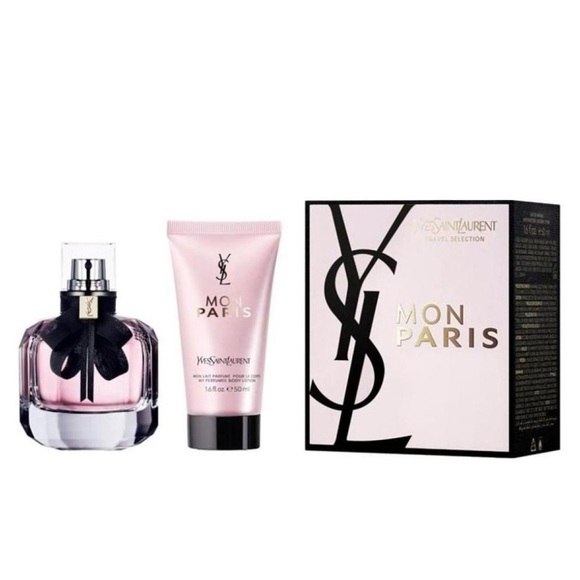 Yves Saint Laurent - Mon Paris Set EDP (90ml) + Body Lotion (50ml) - Picture 1 of 3